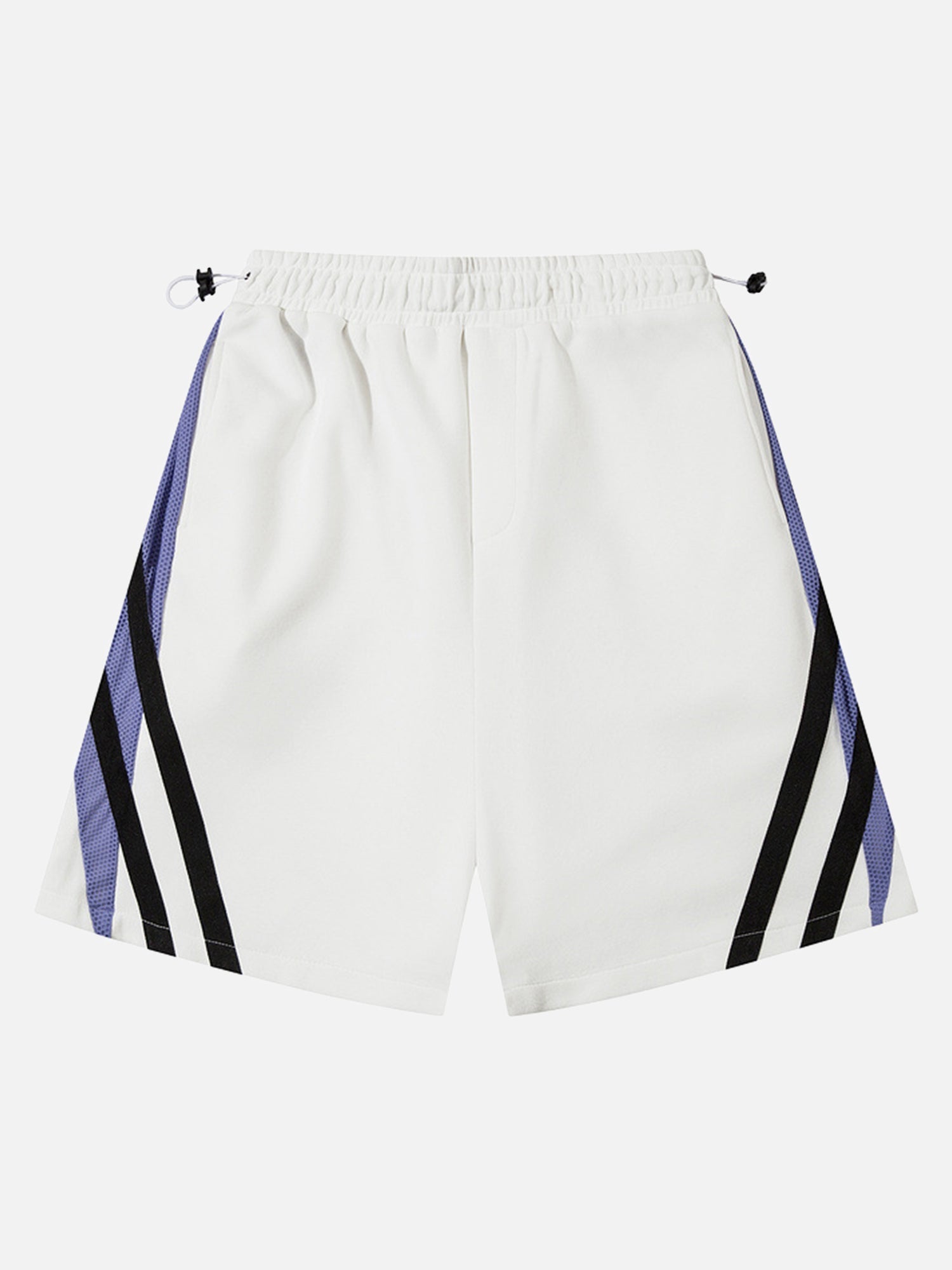 Trendy Mesh With Contrasting Stripes Shorts