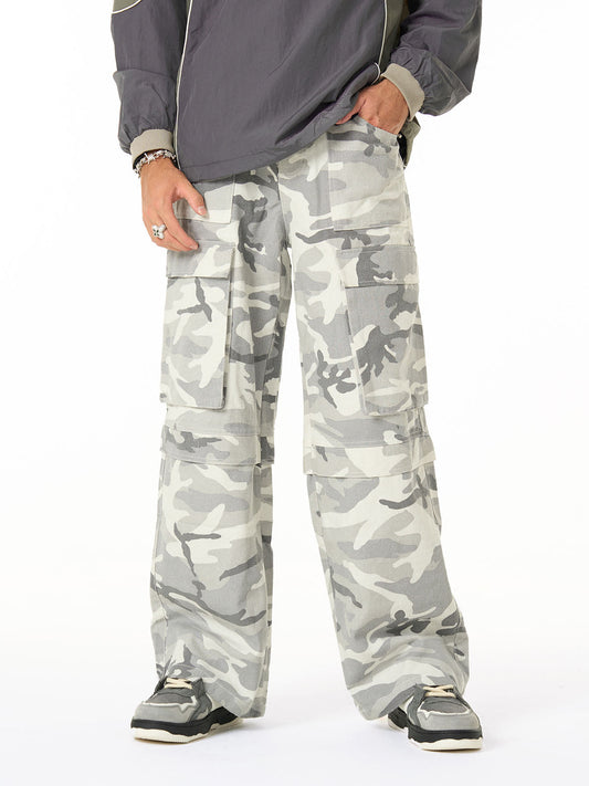 Camouflage Multi Pocket Cargo Pants - 2289