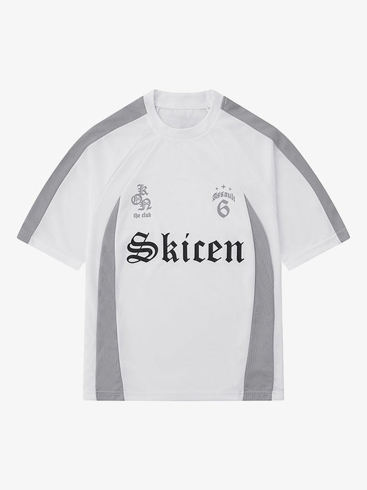 Thesupermade Gothic Font Jersey Street Rap T-Shirt