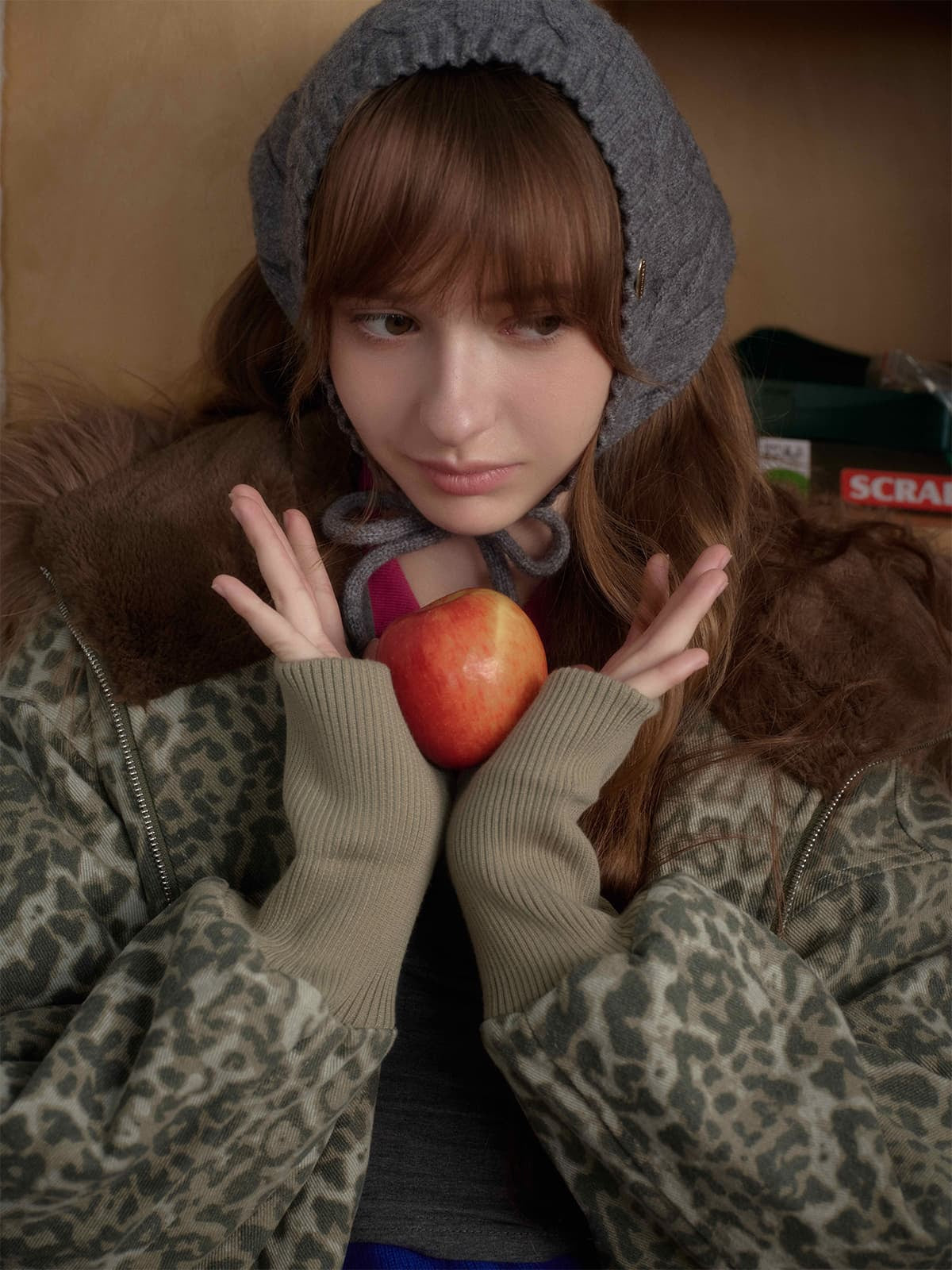 Winter-Ready Corduroy Jacket with Faux Fur Trim for Men