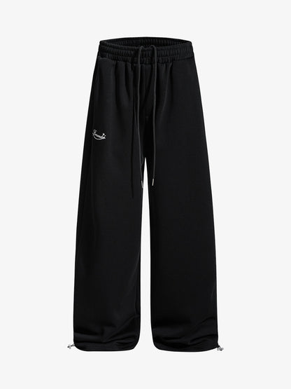 Stylish Wide-Leg Pants with Unique Waist Detailing for Women