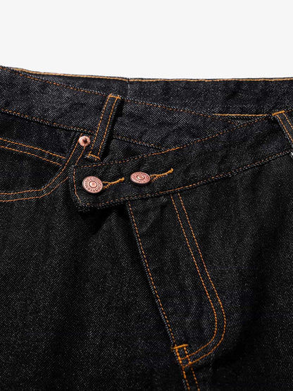 High-Waisted Wide-Leg Cargo Pants with Unique Pocket Design