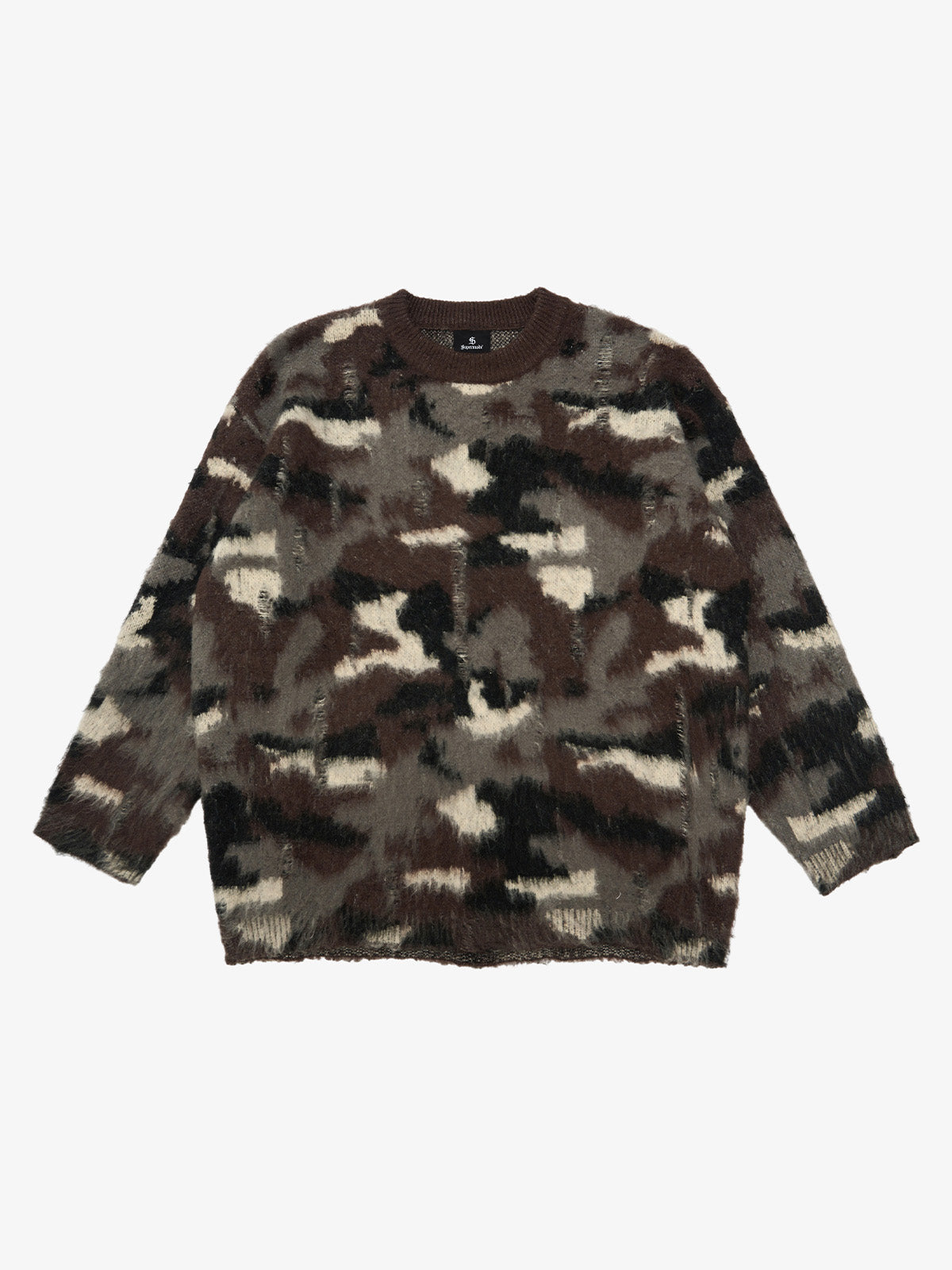 Street Camouflage Crew Neck Sweater