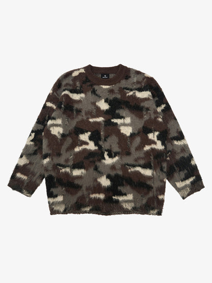 Street Camouflage Crew Neck Sweater