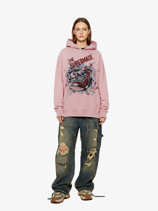 Dopamine Streetwear Skateboard Graphic Hoodie