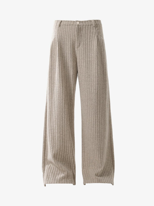 Wide-Leg Striped Trousers for Modern Elegance