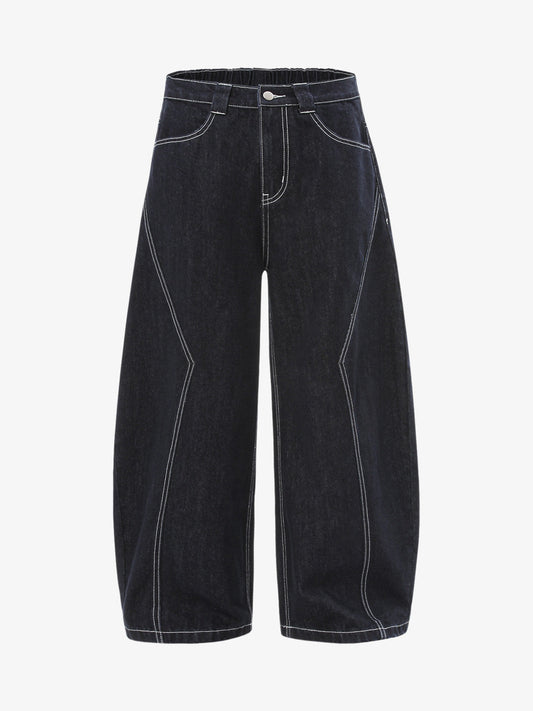 Vintage Topstitched Scimitar Jeans