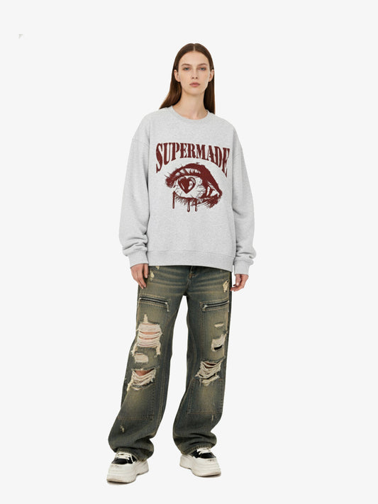 Vintage Eye Graphic Crewneck Sweatshirt