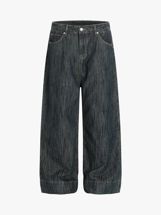 Wide-Leg High-Waisted Denim Trousers for Modern Fashionistas
