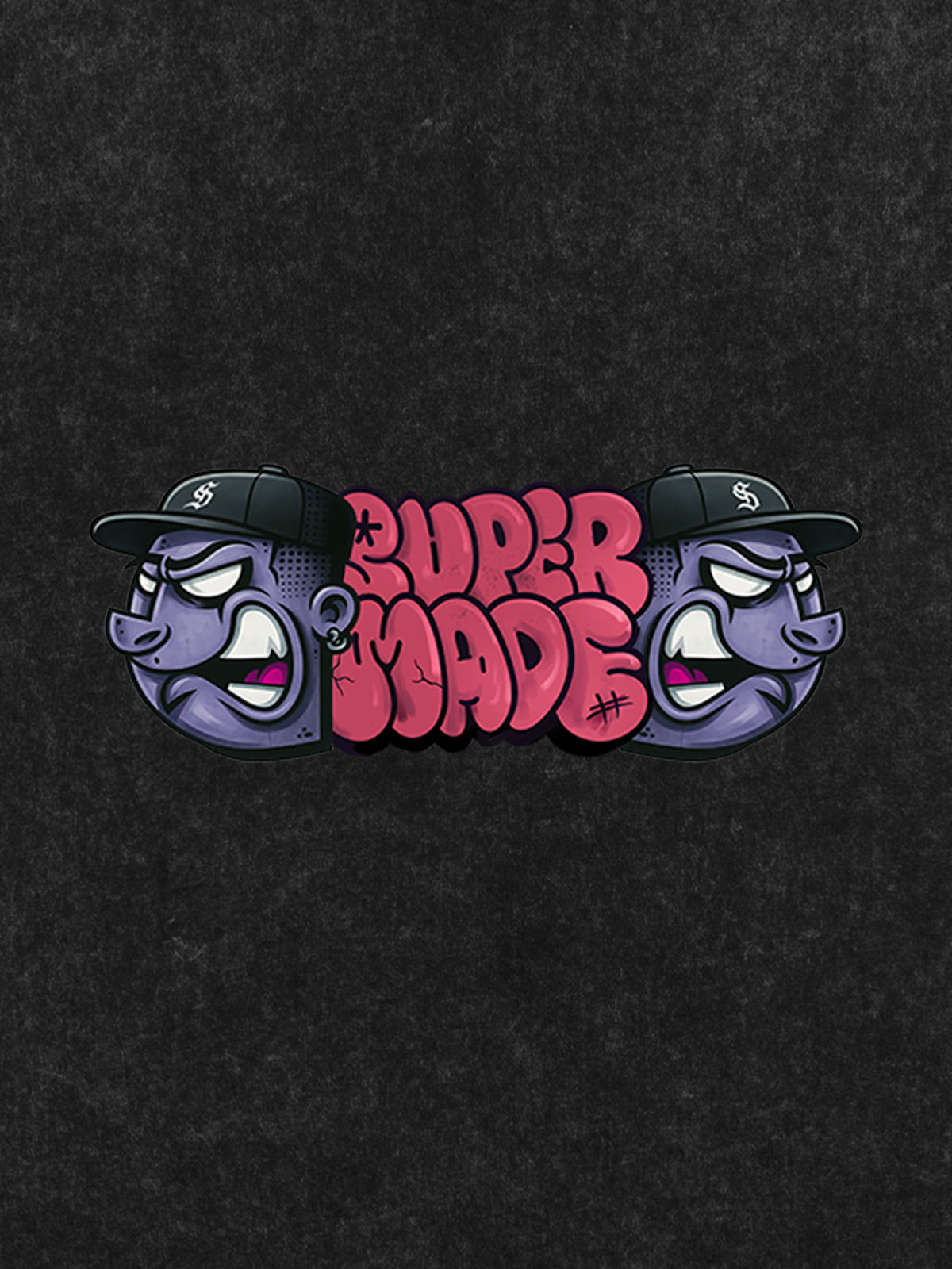 Supermade Graffiti Head Stylish Graphic T-Shirt
