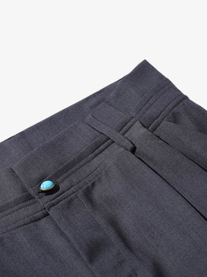 Turquoise Design Flared Scimitar Pants