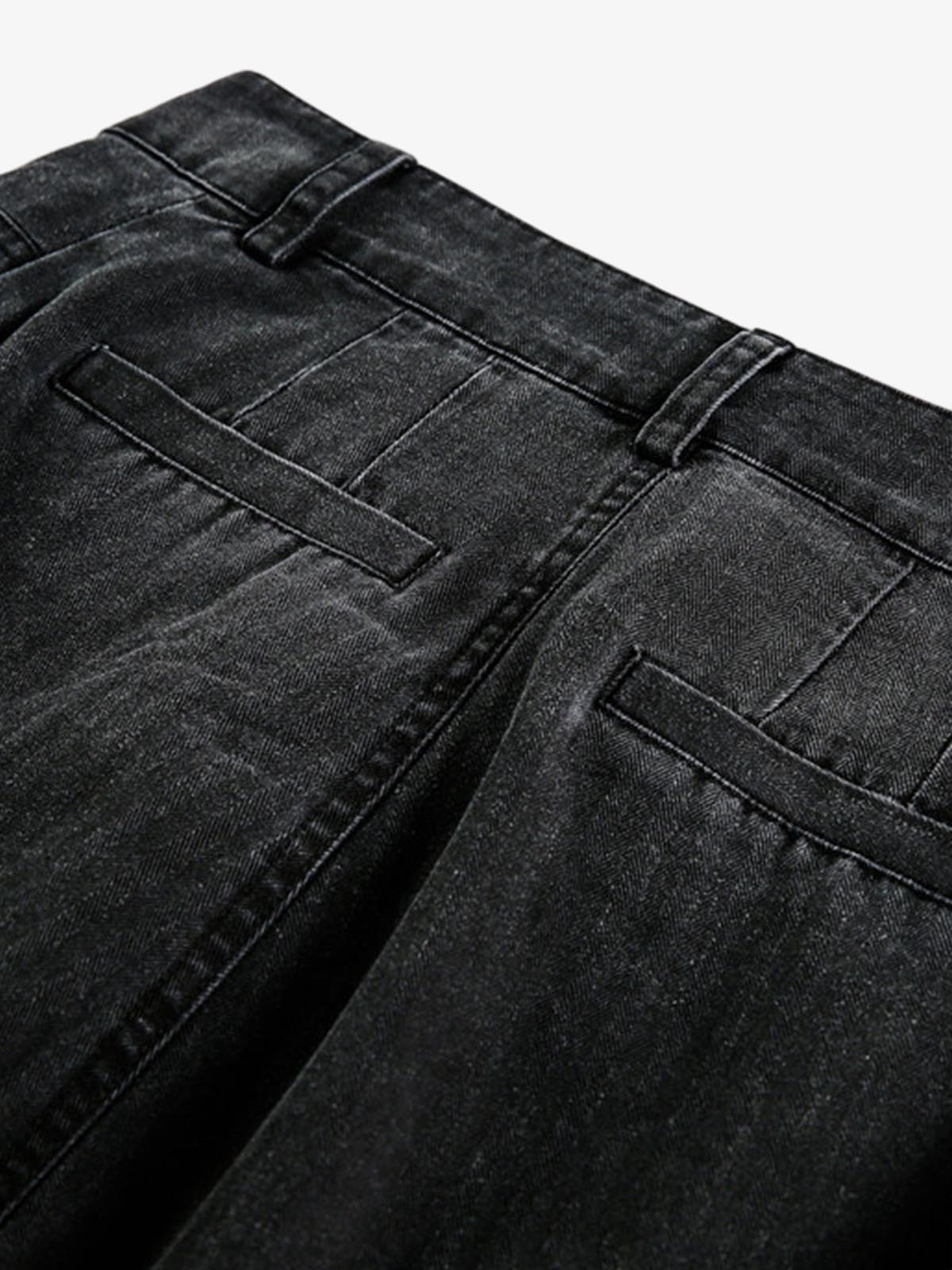 Riveted Pleated Casual Scimitar Pants