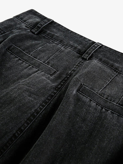 Riveted Pleated Casual Scimitar Pants