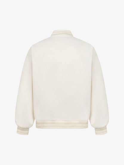 Stylish Black Bomber Jacket with Unique Leather Patch Design for Men