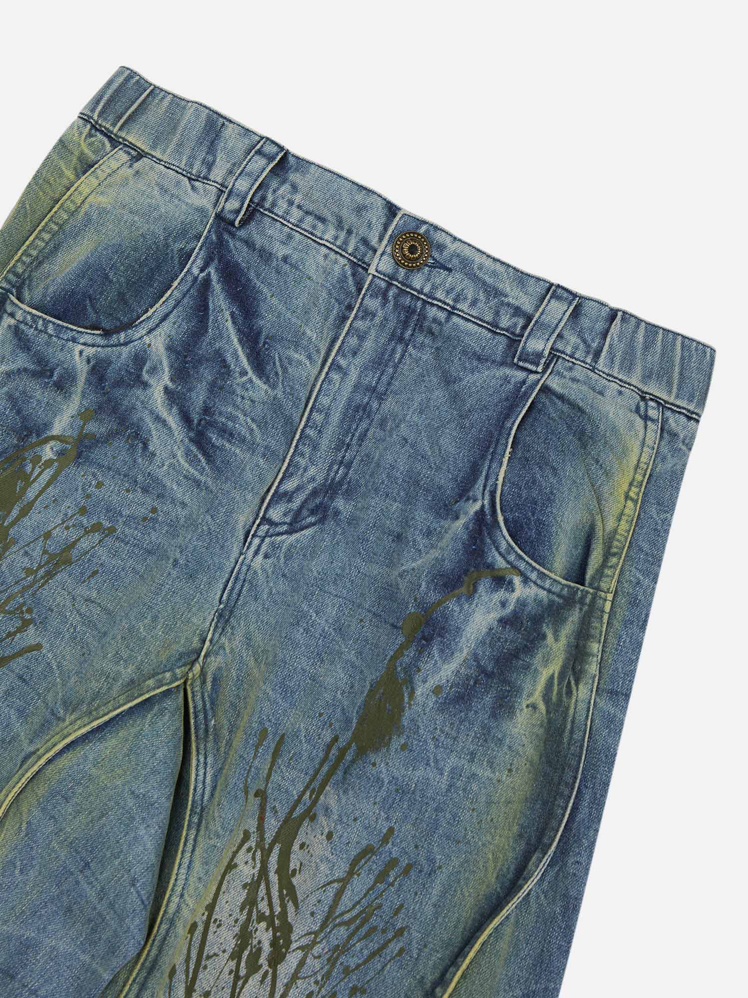 American Street Heavy Duty Washed Distressed Jeans