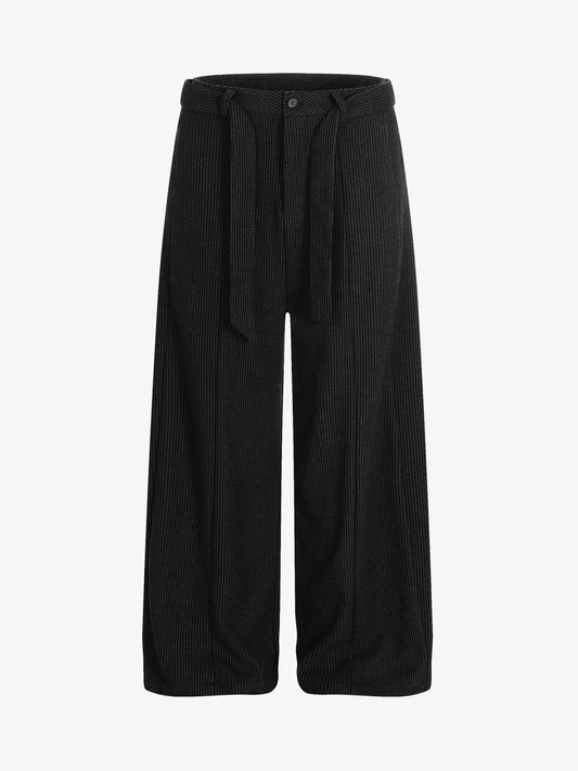 Wide-Leg Trousers with Adjustable Waistband for Modern Elegance