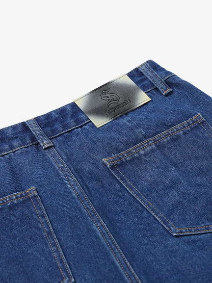 High-Waisted Wide-Leg Cargo Pants with Unique Pocket Design