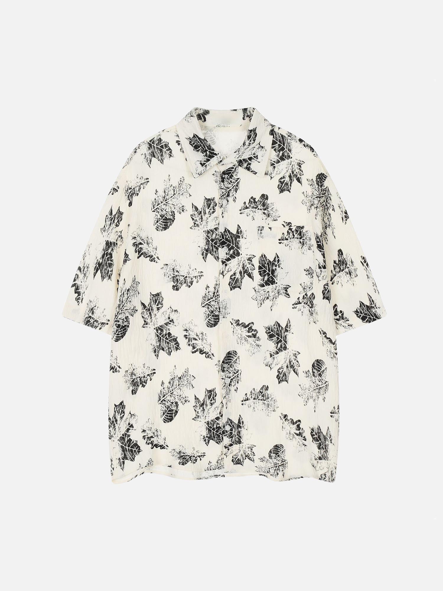 Thesupermade Vintage Floral All Over Print Short Sleeve Shirt