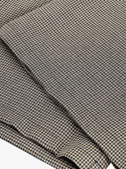 Belted Houndstooth Blazer Pants