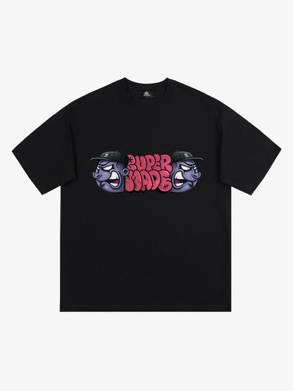 Supermade Graffiti Head Stylish Graphic T-Shirt