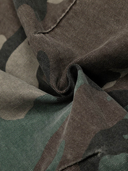 Camouflage Print Jacket - Perfect for Outdoor Adventures and Casual Wear