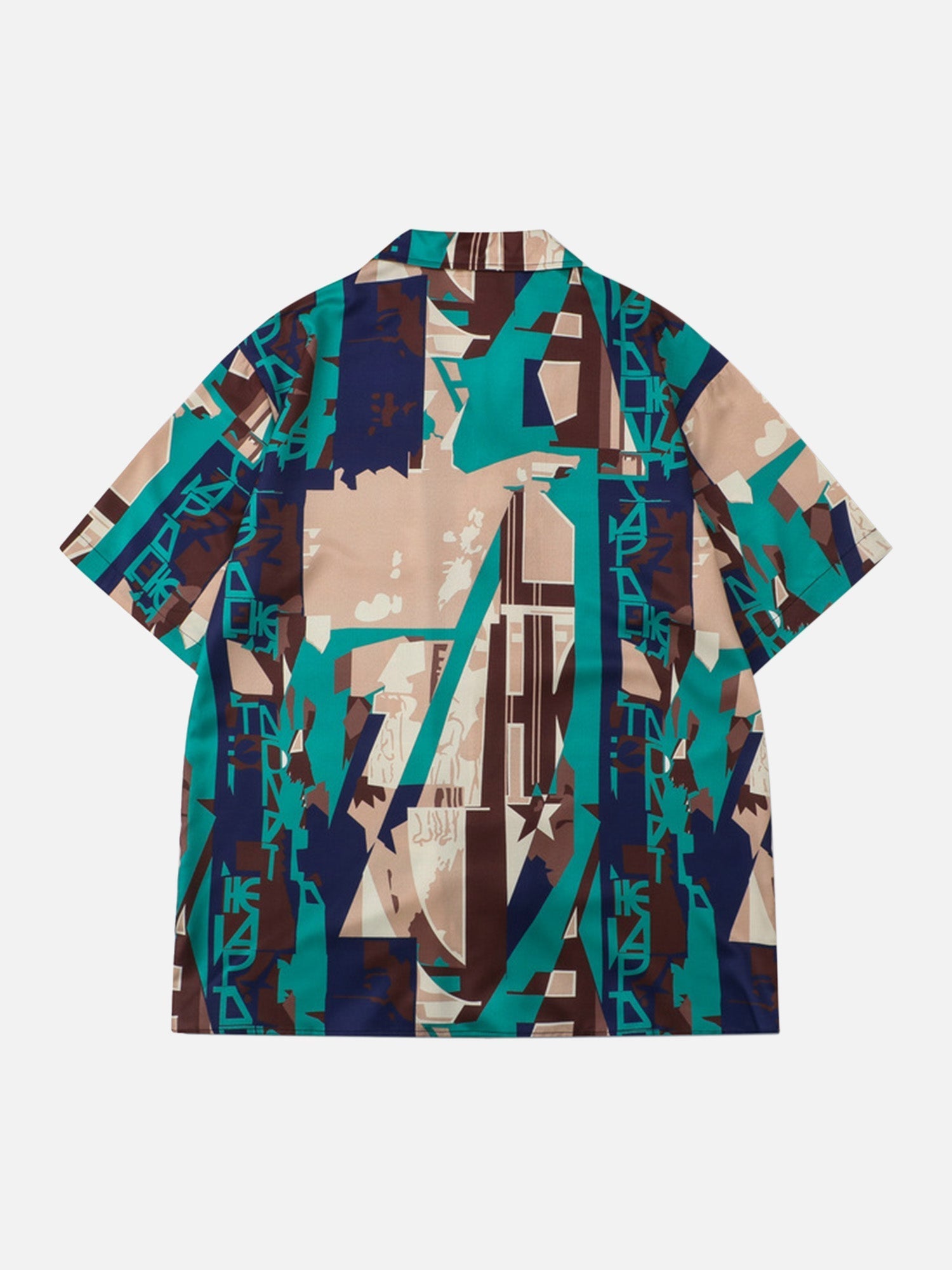 Abstract Fun All-over Printed Rap Shirts Floral Shirt Short Suit