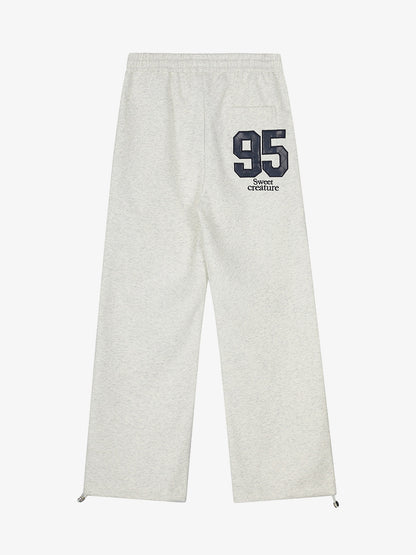 Comfortable Loose Fit Sweatpants with Bold Number Design for Casual Wear