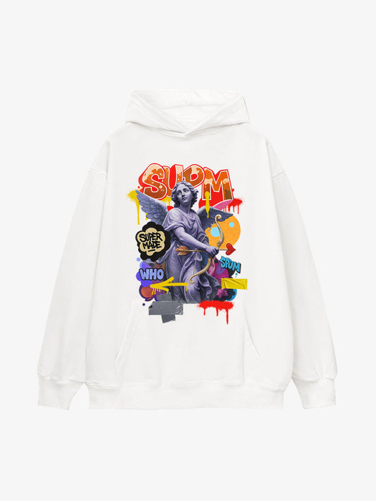 Supermade Cupid Statue Hooded Sweatshirt