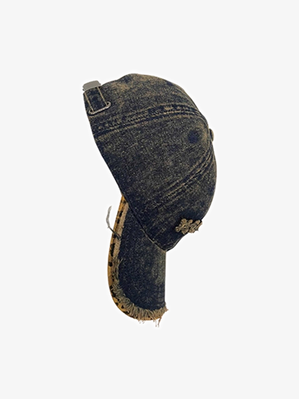 Stylish Denim Baseball Cap with Embroidered Letters for Casual Wear