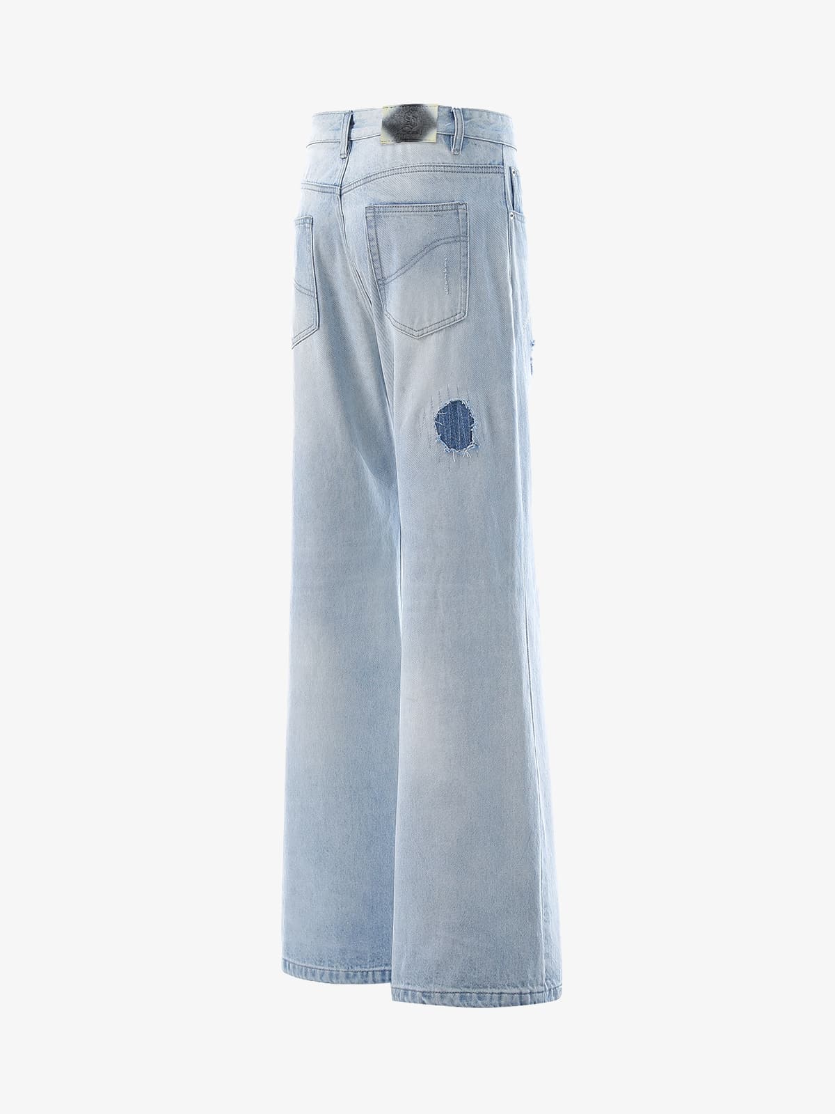 High-Waisted Wide-Leg Cargo Pants with Unique Pocket Design
