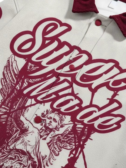 SuperMade Embroidered Jacket with Angel Design