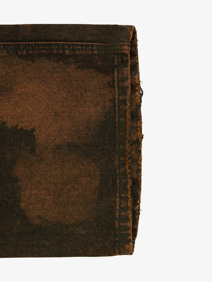 Vintage Mud-Dyed Wash Deconstructed Patchwork Jeans