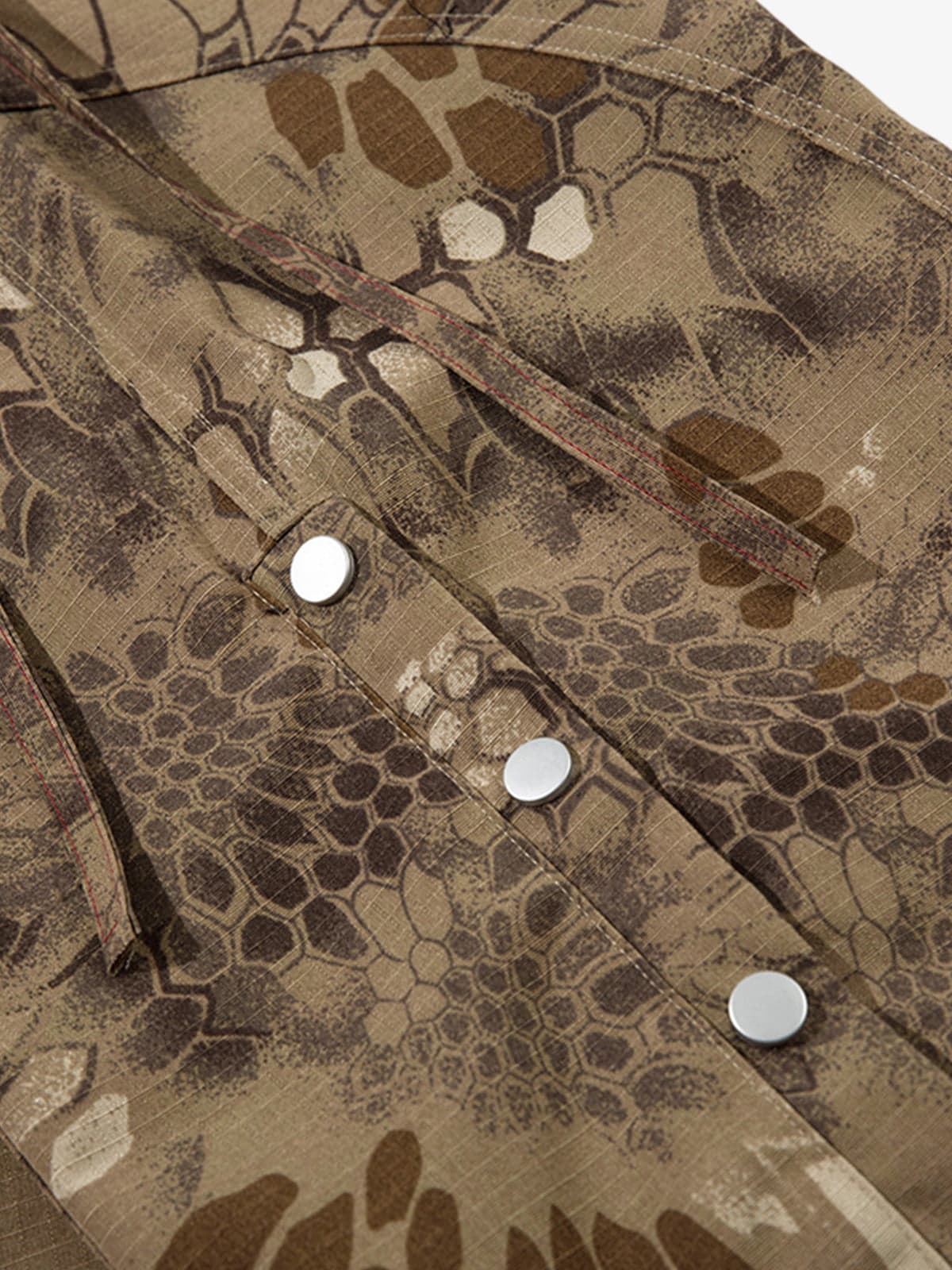 Camouflage Cargo Culottes with Adjustable Drawstring and Side Slits