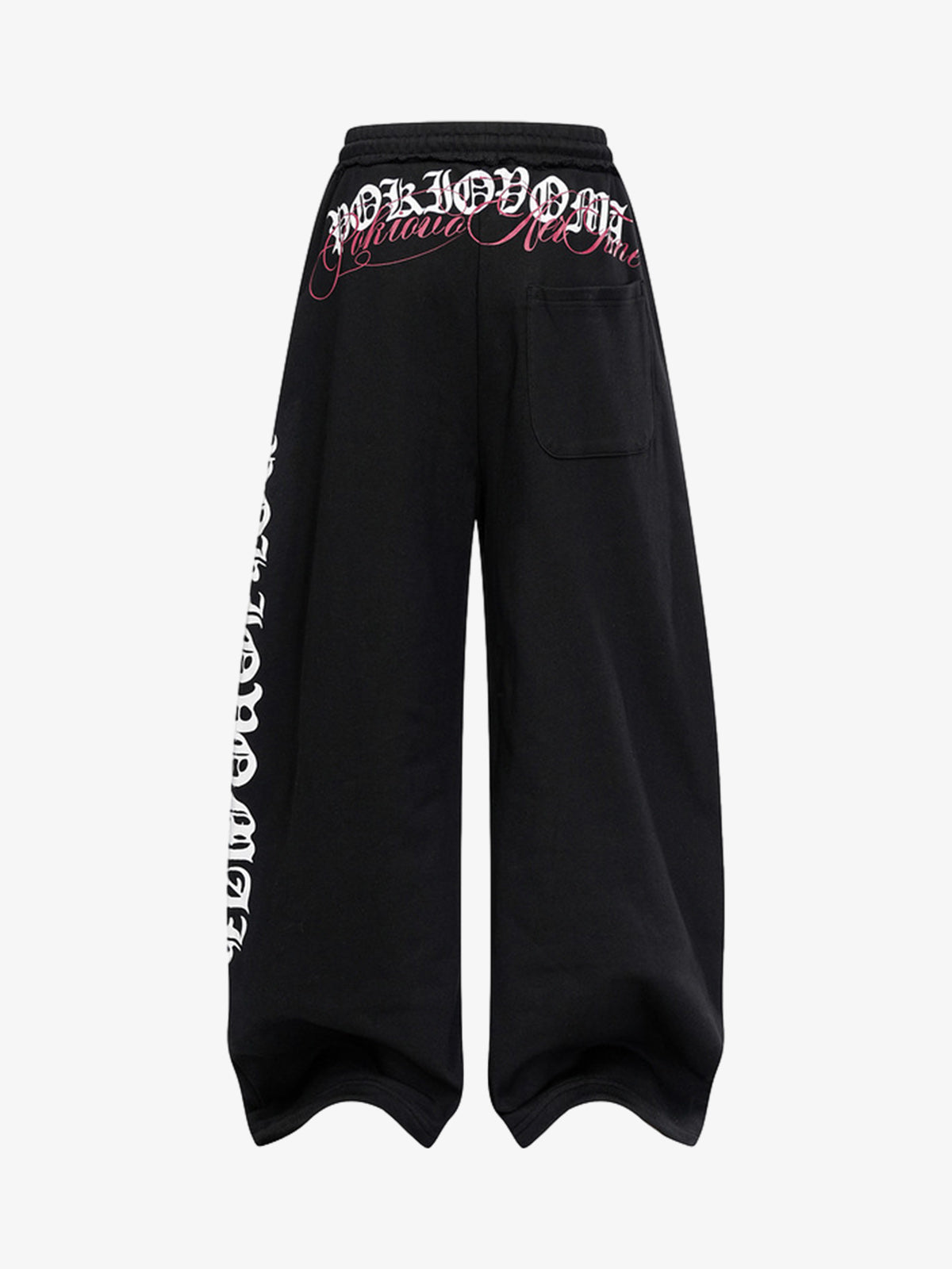 Stylish Wide-Leg Sweatpants with Unique Embroidery for Casual Wear