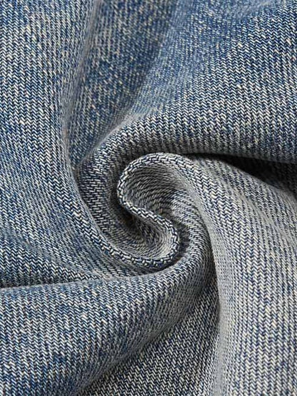 Plaid Jacket with Zipper Detail and Keychain Accessory