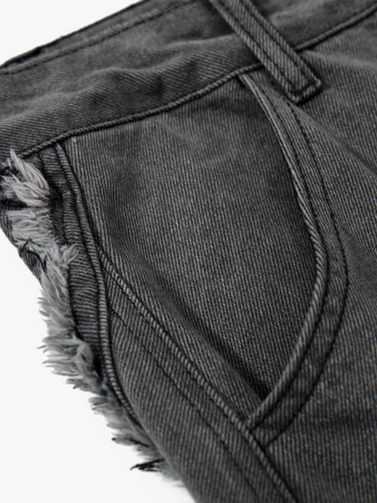 Plaid Jacket with Zipper Detail and Keychain Accessory