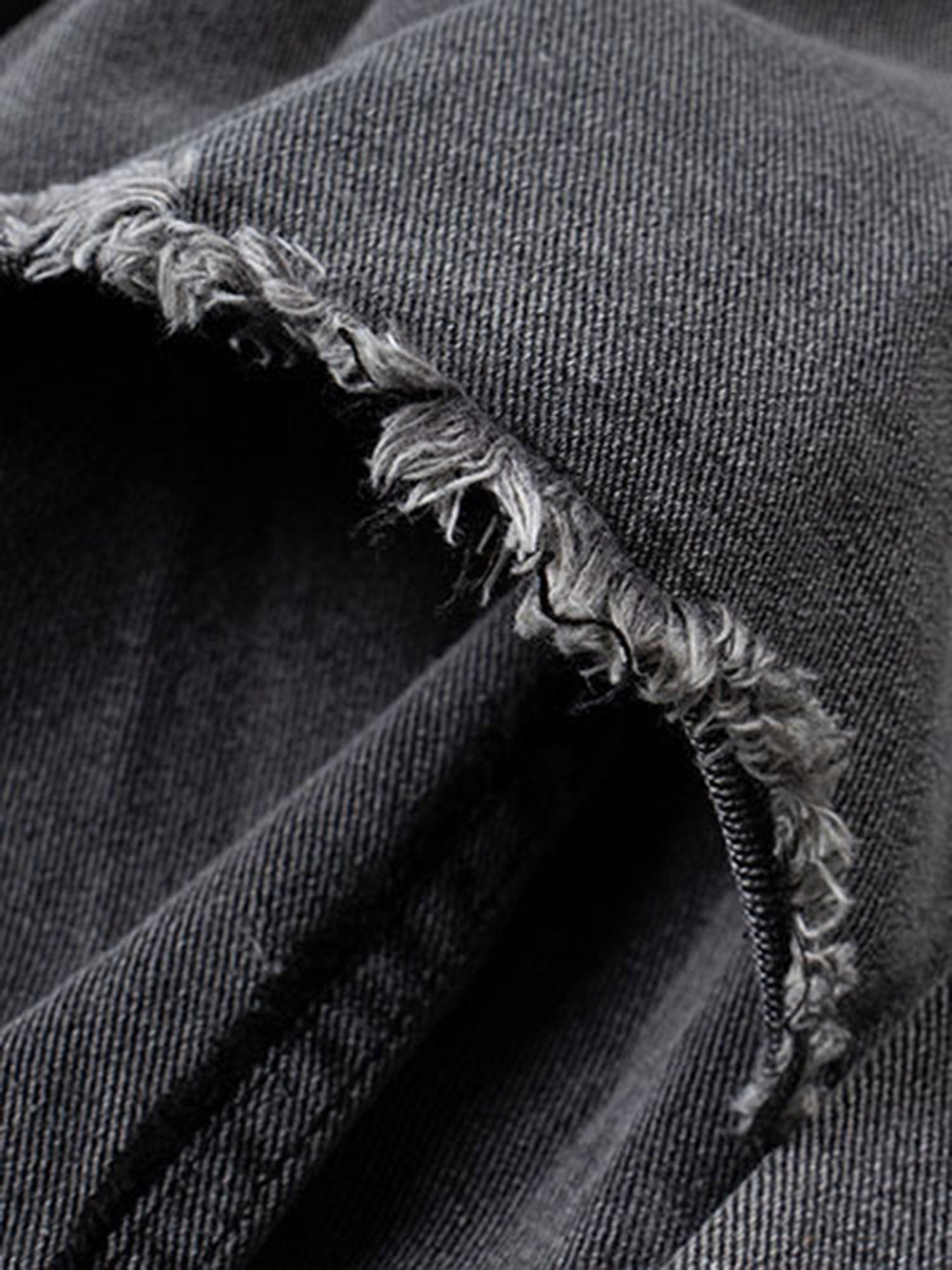 American High Street Irregular Niche Design Work Jeans