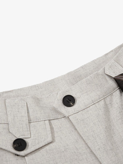 Stylish Wide-Leg Trousers with Unique Tie Accent for Modern Fashionistas