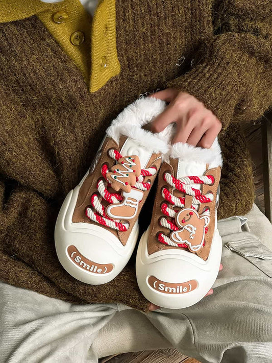 Stylish Platform Sneakers with Heart Design for Everyday Wear