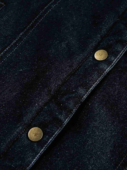 Winter-Ready Corduroy Jacket with Faux Fur Trim for Men