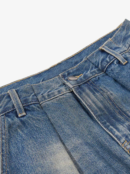 Plaid Jacket with Zipper Detail and Keychain Accessory