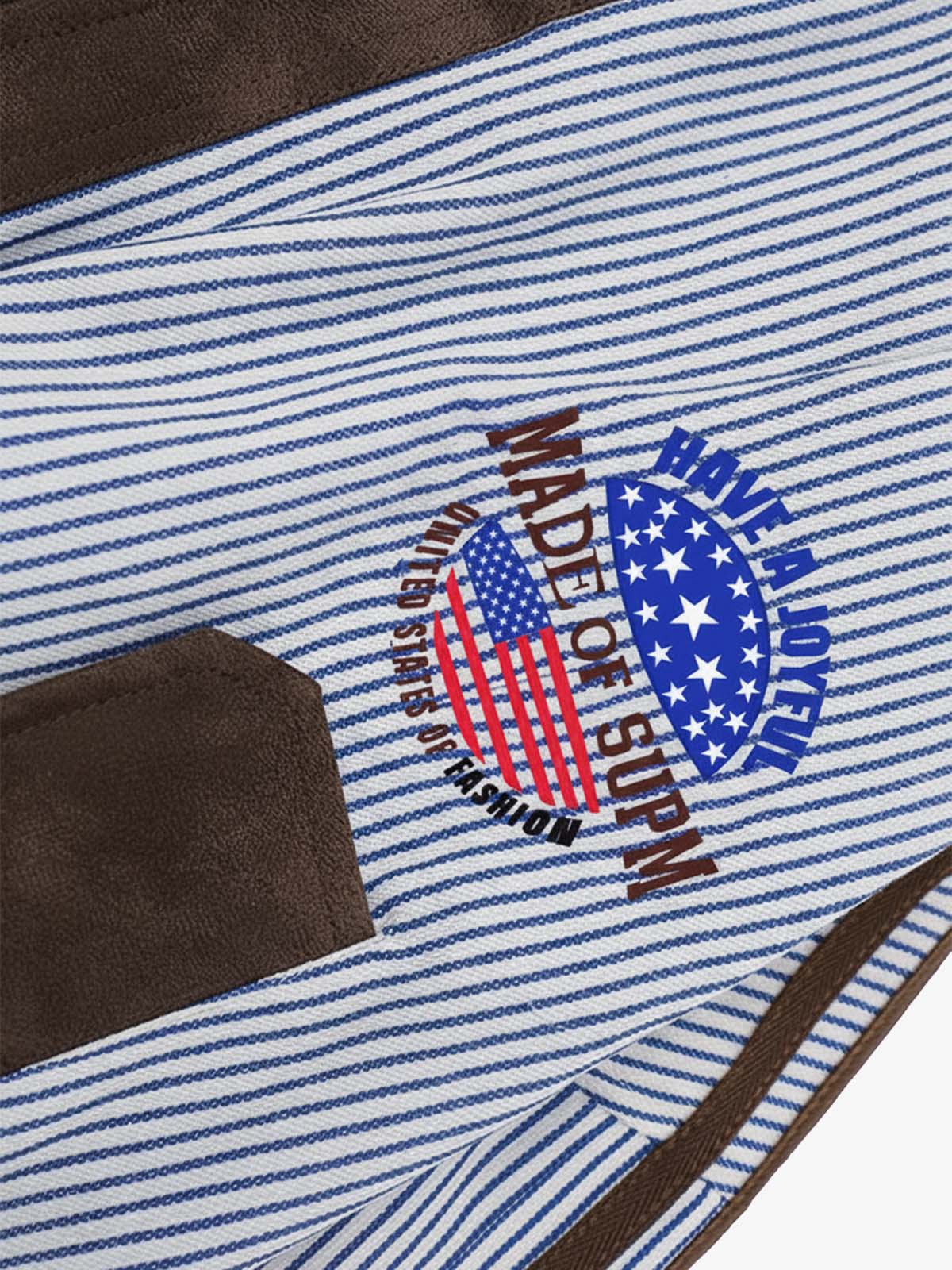 Striped Bomber Jacket with Contrast Panels for Women