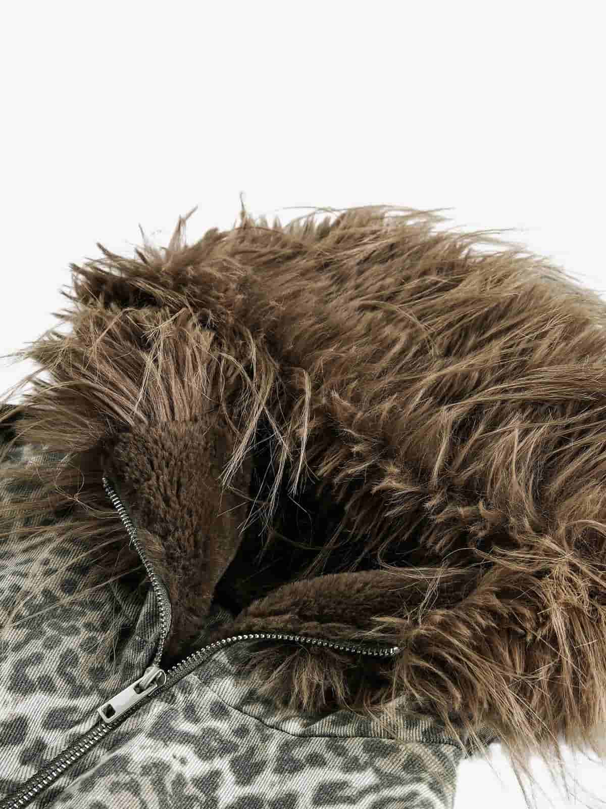 Winter-Ready Corduroy Jacket with Faux Fur Trim for Men