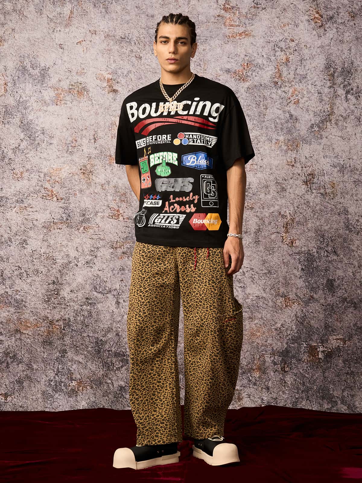 Cheetah Print Barrel Pants - 2416