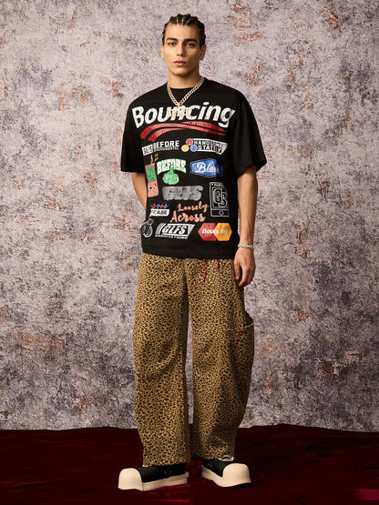 Cheetah Print Barrel Pants - 2416