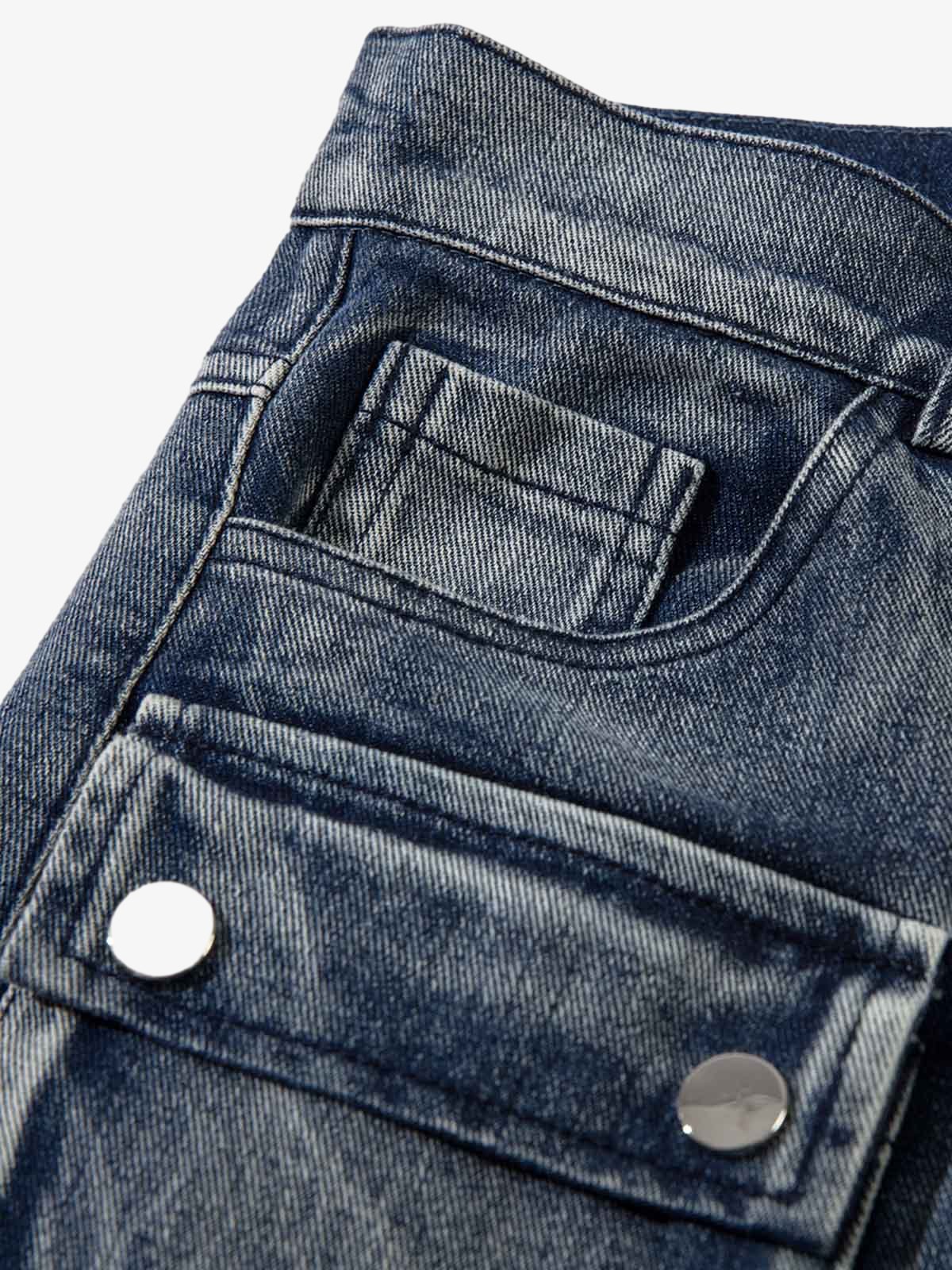 Thesupermade High Street Embroidery Hip-Hop Jeans - 2122