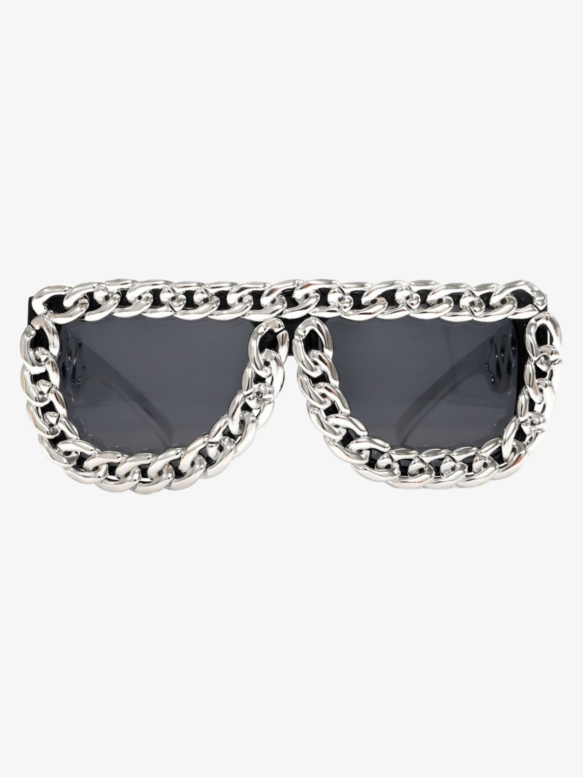 Street Square Frame Chain Sunglasses