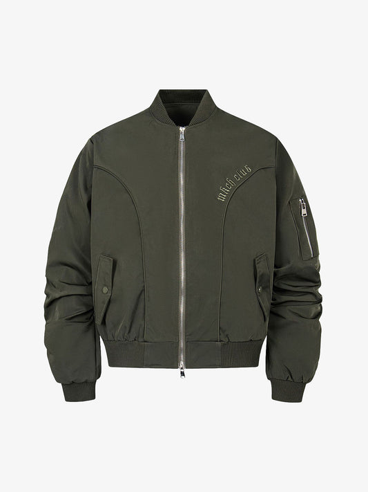 Retro Deconstructed Bomber Jacket