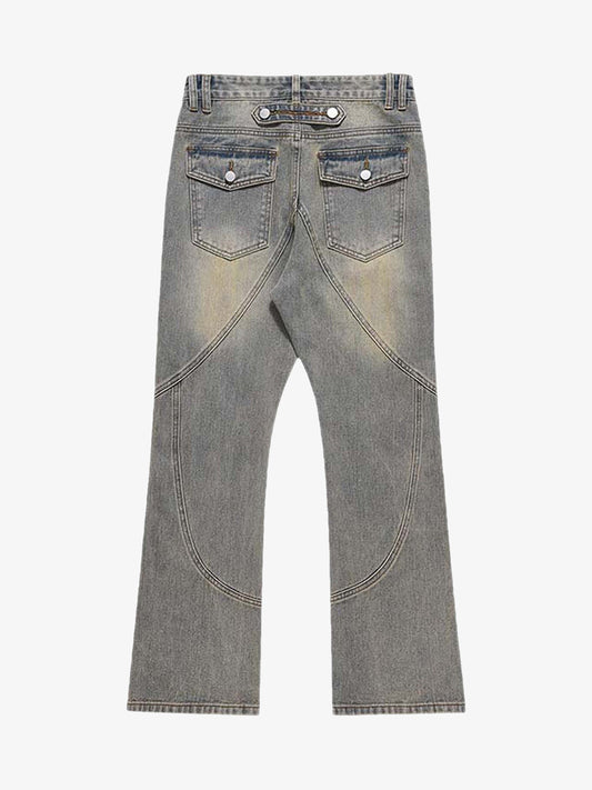 Thesupermade Patchwork Stressed Jeans