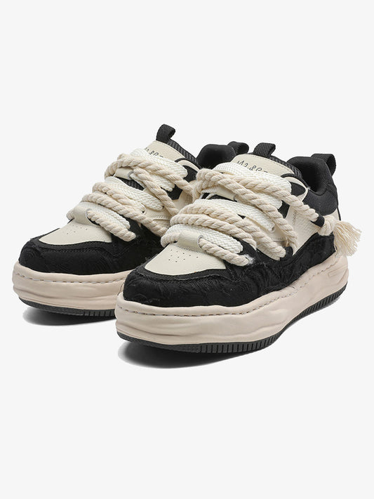 Rope Lace Platform Sneakers